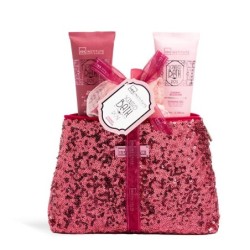 Pack regalo en neceser: loción corporal-gel de ducha y esponja bath rose idc institute-IDC-42283-IDC Institute