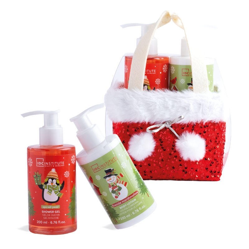 Pack regalo cesta de navidad: gel de ducha y loción corporal christmas idc institute-IDC-90375-IDC Institute