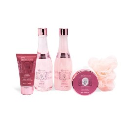 Pack regalo en caja:gel de ducha-baño de burbujas-crema de manos-loción corporal y esponja bath r-IDC-42285-IDC Institute