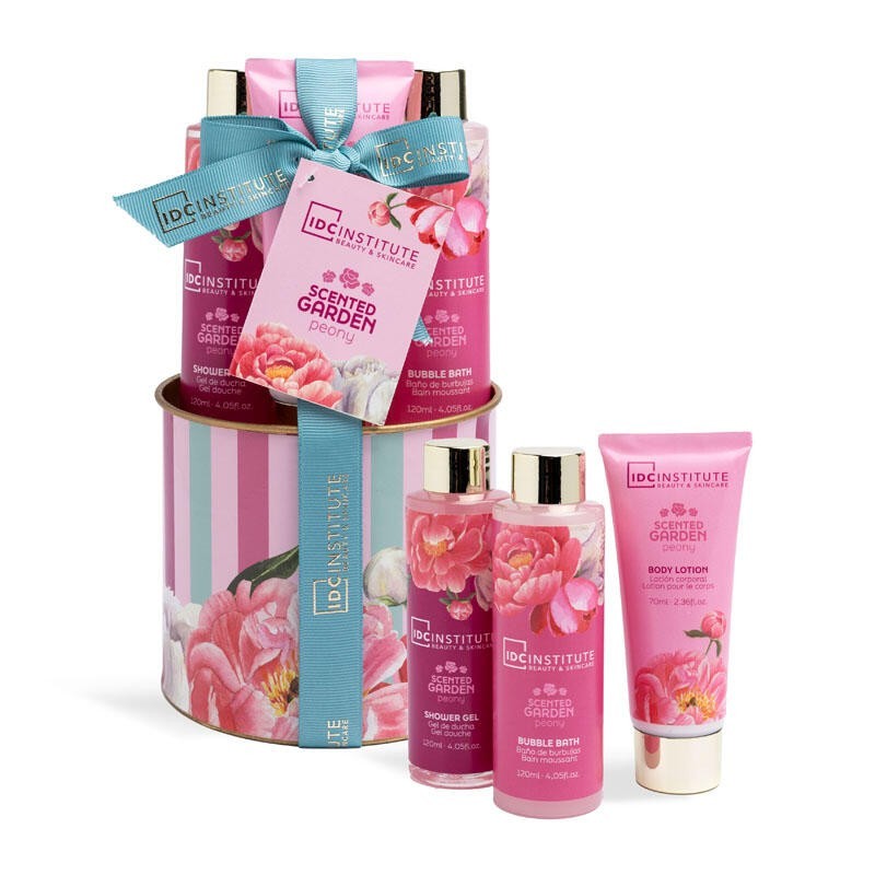 Pack regalo 3 piezas: gel de ducha-baño de burbujas-loción corporal scented garden idc institute-IDC-42248-IDC Institute