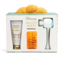 Pack regalo cuidado facial: limpiador facial-cepillo facial-muñequeras y diadema holistic beauty -CIDC-42218-IDC Institute