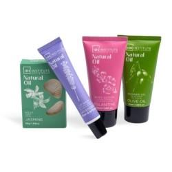 Pack regalo 4 piezas en neceser body on de go: jabón-gel de ducha-loción corporal y bálsamo labia-IDC-42227-IDC Institute