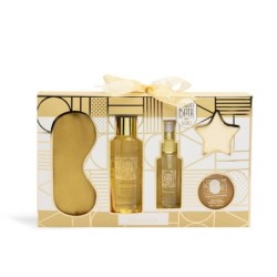 Pack regalo en caja: gel de ducha-bruma corporal-exfoliante corporal-bomba de baño y antifaz bath-IDC-42257-IDC Institute