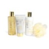 Pack regalo 4 piezas: gel de ducha-loción corporal-crema de manos y esponja bath gold idc institute-IDC-42256-IDC Institute