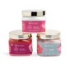 Pack regalo cuidado completo: exfoliante corporal-sales de baño y loción corporal scented garden -IDC-42247-IDC Institute