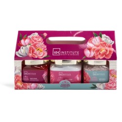 Pack regalo cuidado completo: exfoliante corporal-sales de baño y loción corporal scented garden -IDC-42247-IDC Institute