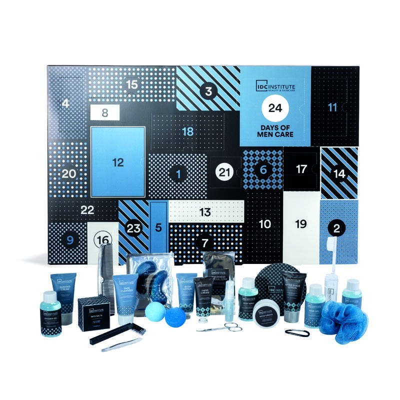 Calendario de adviento 24 piezas edición hombre: 3 gel de ducha-1 champú-1 fragancia-1 crema de a-CIDC-68337-IDC Institute