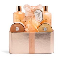 Pack regalo 6 piezas: gel de ducha-baño de burbujas-sales de baño-crema de manos-exfoliante corpo-IDC-42274-IDC Institute