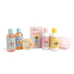 Super pack regalo 7 piezas: gel de ducha-loción corporal-baño de burbujas-manteca corporal-sales -IDC-42207-IDC Institute