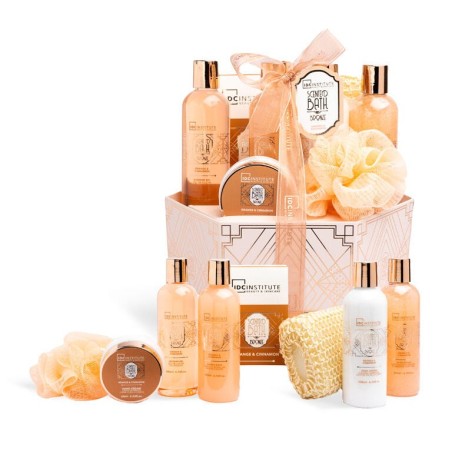 Pack baño 8 piezas en caja regalo : gel de ducha-loción corporal-baño de burbujas-manteca corpora-IDC-42275-IDC Institute