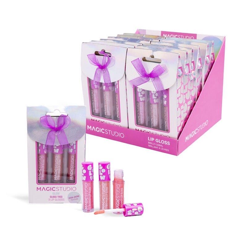 Trio glosses glow en caja regalo-MS-44264-Magic Studio