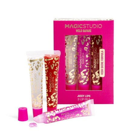 Pack 3 aceites labiales toque color wild safari en caja-MS-44243-Magic Studio