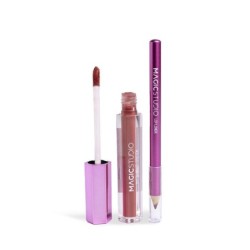 Pack perfilador labios y labial líquido color rose quartz en caja-MS-44233-Magic Studio