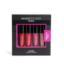 Set 4 labiales líquidos colorful en caja-MS-44254-Magic Studio