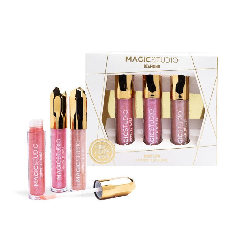 Pack 3 glosses diamond en caja-MS-44227-Magic Studio