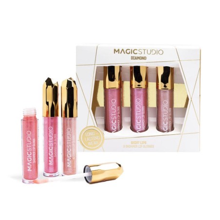 Pack 3 glosses diamond en caja-MS-44227-Magic Studio