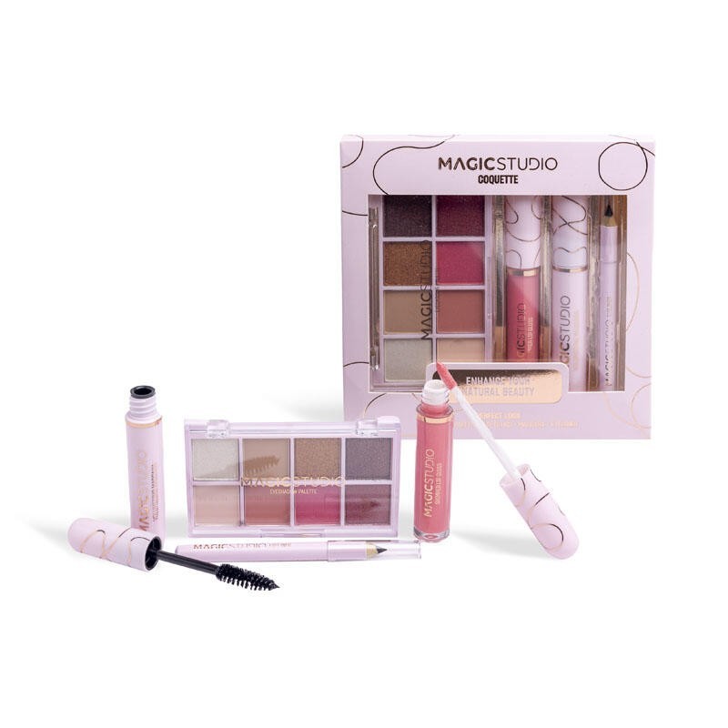 Pack maquillaje en caja coquette-MS-44247-Magic Studio