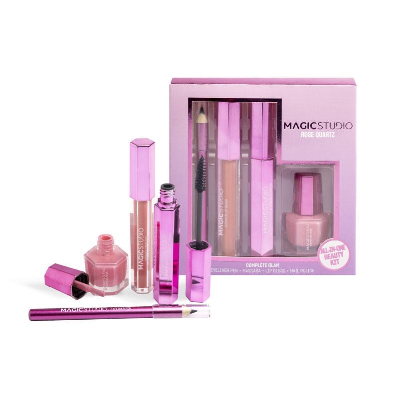 Pack maquillaje complete glam rose quartz en caja-MS-44236-Magic Studio