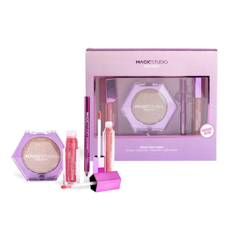 Pack maquillaje radiant beauty bundle rose quartz en caja-MS-44241-Magic Studio