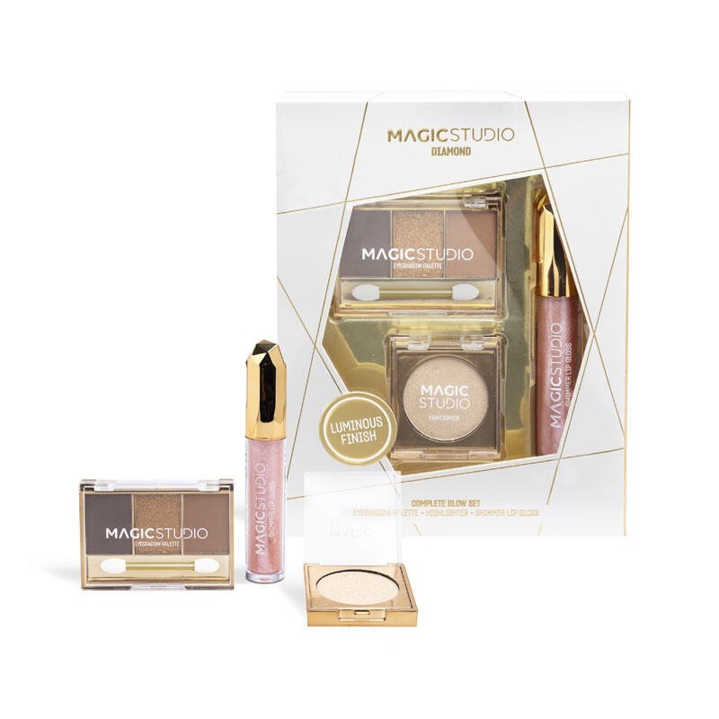 Pack maquillaje en caja diamond glow-MS-44228-Magic Studio