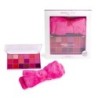 Pack maquillaje paleta de 18 sombras de ojos y cinta de pelo glow pretty girls en caja-MS-44270-Magic Studio