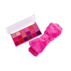 Pack maquillaje paleta de 18 sombras de ojos y cinta de pelo glow pretty girls en caja-MS-44270-Magic Studio