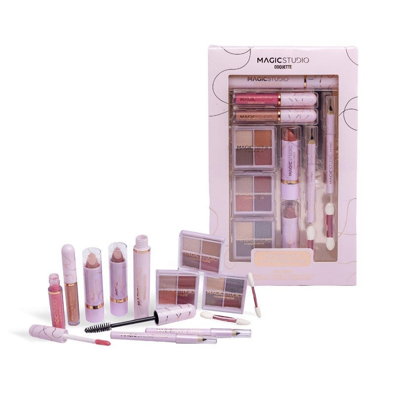 Pack maquillaje completo en caja coquette-MS-44250-Magic Studio