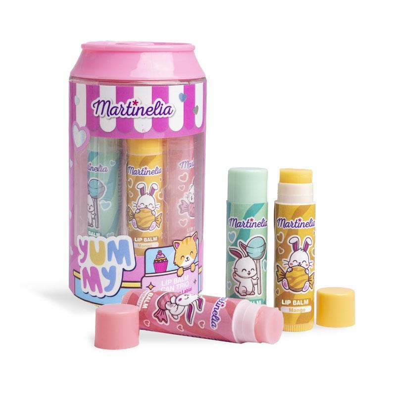 Pack 3 bálsamos labiales en lata yummy martinelia-MA-68144-Martinelia