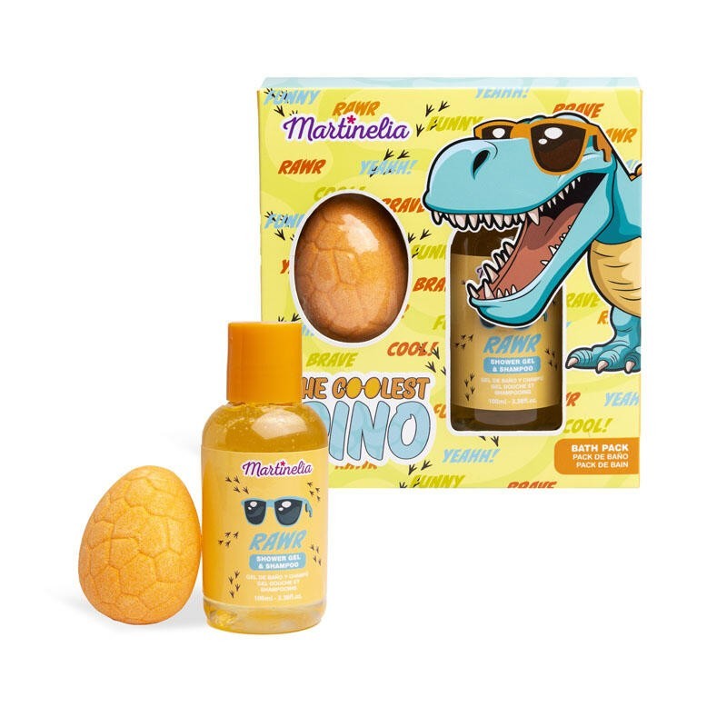 Set de baño infantil: bomba de baño y gel de ducha the coolest dino martinelia-MA-85400-Martinelia