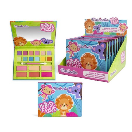 Paleta 12 sombras de ojos-6 coloretes y aplicador my best friends martinelia-MA-85449-Martinelia