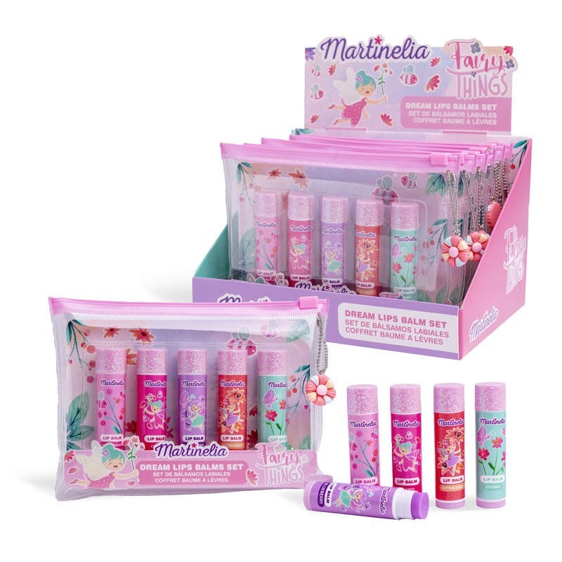 Set 5 bálsamos labiales en neceser fairy things martinelia-MA-85481-Martinelia