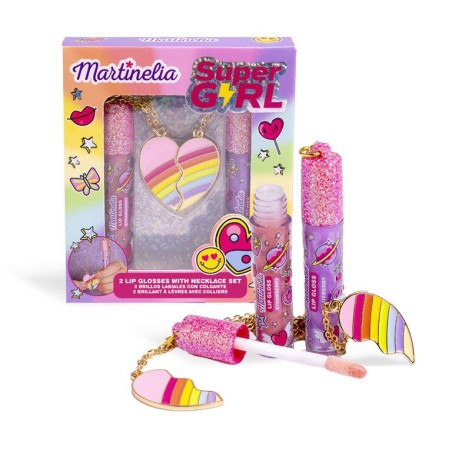 Pack 2 glosses y 2 llaveros super girl  best friends martinelia-MA-85419-Martinelia