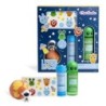 Set de baño infantil: gel de ducha-bomba de baño-1 hoja con 10 tatuajes que brillan en la oscurid-MA-85409-Martinelia