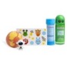 Set de baño infantil: gel de ducha-bomba de baño-1 hoja con 10 tatuajes que brillan en la oscurid-MA-85409-Martinelia