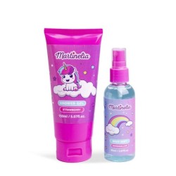 Pack infantil en neceser: bruma corporal y gel de ducha little unicorn martinelia-MA-85508-Martinelia