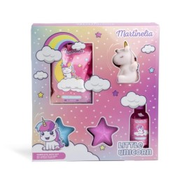 Set de baño infantil: 2 bombas de baño-crackers-juguete de unicornio con spray y gel de ducha lit-MA-85496-Martinelia