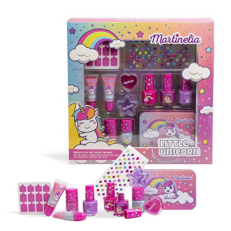 Set infantil uñas y labios little unicorn martinelia-MA-85499-Martinelia