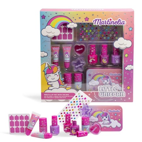 Set infantil uñas y labios little unicorn martinelia-MA-85499-Martinelia
