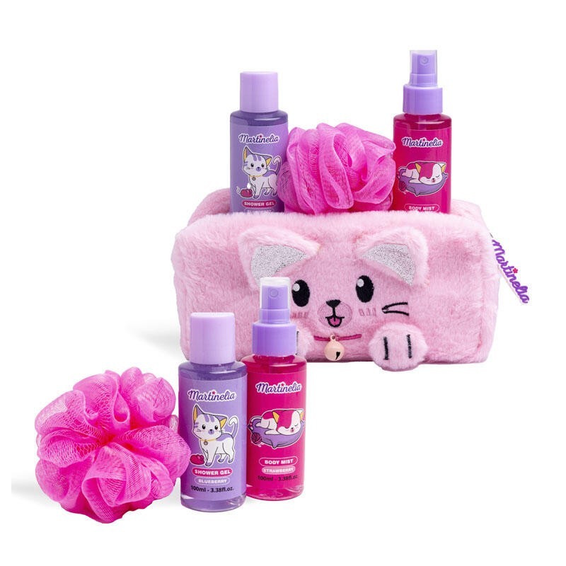 Pack aseo en neceser: gel de ducha y bruma corporal y esponja lulu&duki martinelia-MA-85474-Martinelia