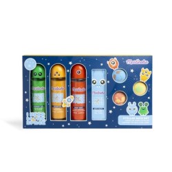 Set de baño infantil: sales de baño-bruma corporal-champú-gel de ducha y 3 bombas de baño more sp-MA-85408-Martinelia