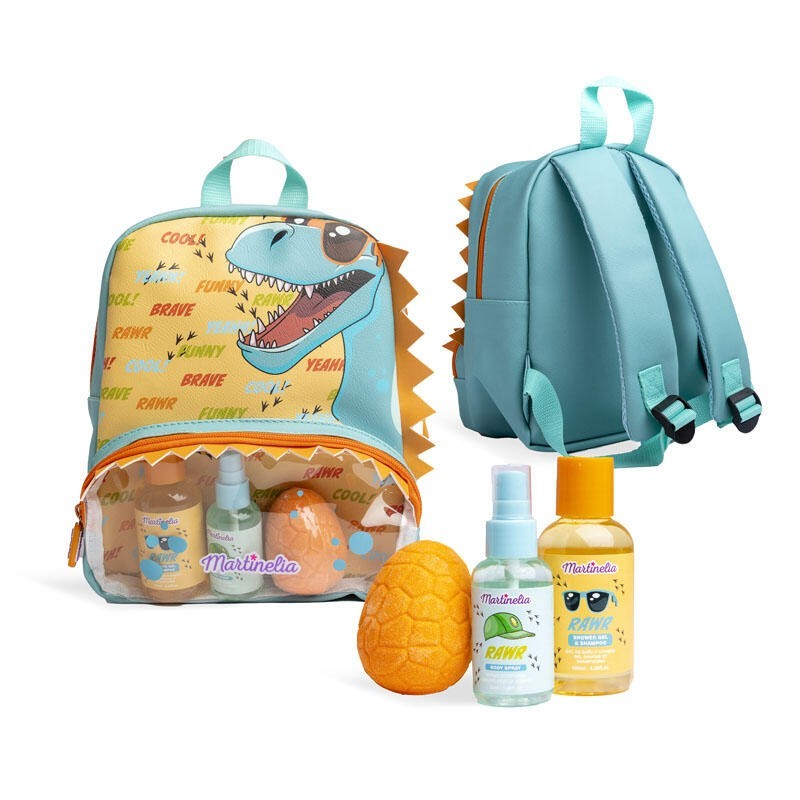 Set de baño infantil en mochila: gel de ducha y champú 2 en 1-bruma corporal y bomba de baño mart-MA-85404-Martinelia