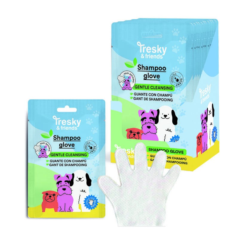 Guante con Champú para mascotas-IDC-42175-Tresky and friends