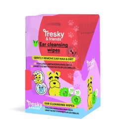 Pack 10 Toallitas limpiadoras oídos para mascotas-IDC-42176-Tresky and friends