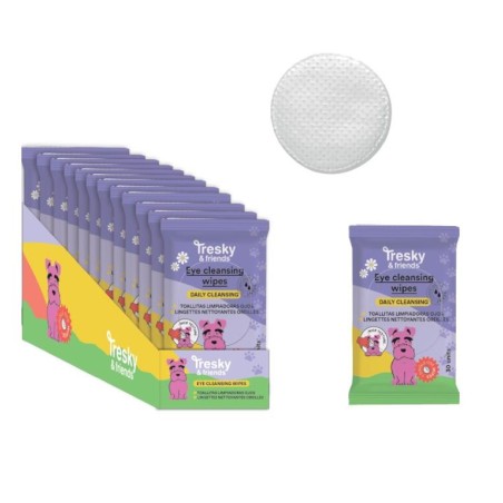 Pack 30 Toallitas limpiadoras ojos para mascotas-IDC-42177-Tresky and friends