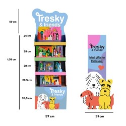 Tresky and Friends expositor PLV cartón vacio-IDC-42180