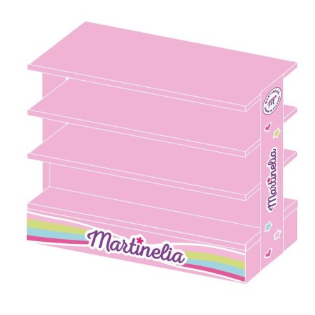 Expositor tipo palet piramidal Martinelia rosa vacío-MA-307701