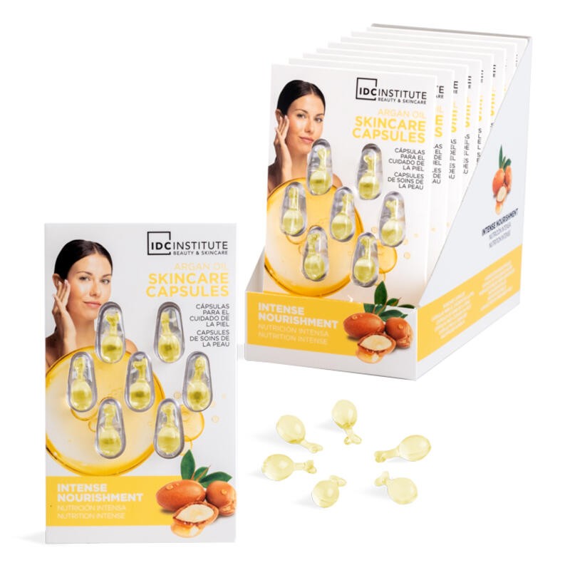 Cápsulas de cuidado facial Aceite de Argan Natural Elements-CIDC-68325-IDC Institute