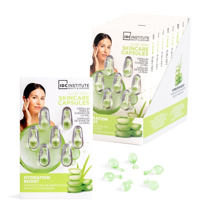 Cápsulas de cuidado facial Aloe Vera Natural Elements-CIDC-68323-IDC Institute