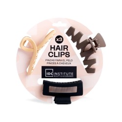 Trio pinzas cabello IDC Institute-IDC-35031