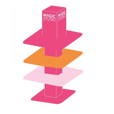 Expositor tipo tarta Magic studio 79 x 79 x 115 -MS-303601-MAGIC STUDIO